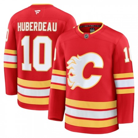 Calgary Flames Fanatics Premium Jonathan Huberdeau 2024-25 Heim Rot Trikot - Herren